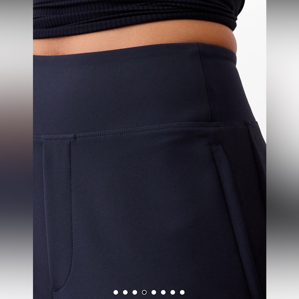 NWOT Athleta Endless High Rise Navy Pull On Straight Ankle Pant Size 10 - Picture 9 of 14